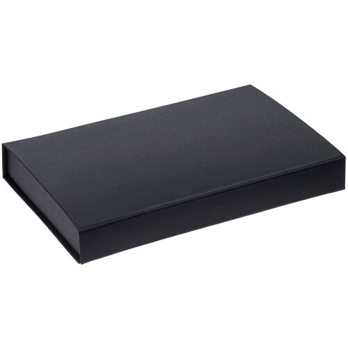 Коробка Silk с ложементом под ежедневник 13x21 см и ручку, черна 1
