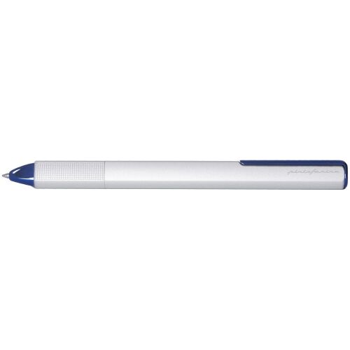 Ручка шариковая PF One, серебристая с синим 2