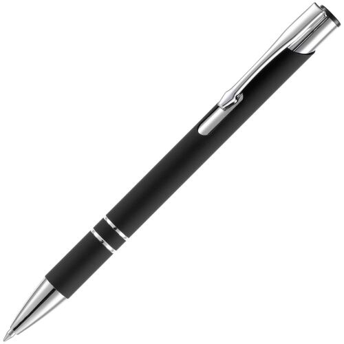 Ручка шариковая Keskus Soft Touch, черная 1