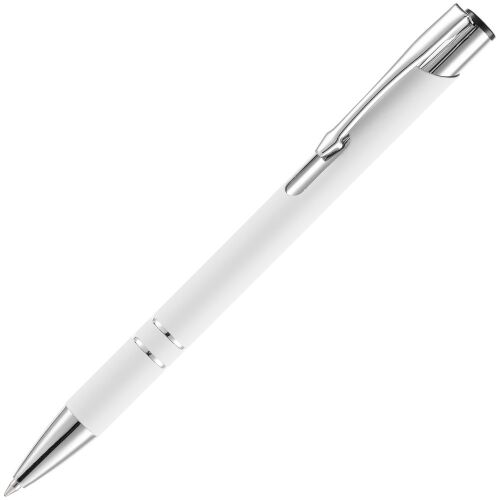 Ручка шариковая Keskus Soft Touch, белая 1