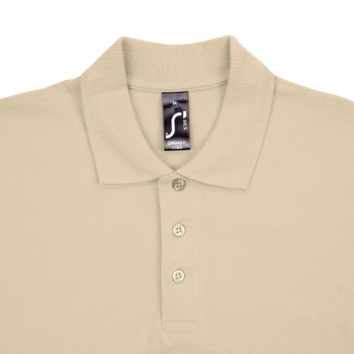Рубашка поло мужская Spring 210 бежевая, размер XXL 3