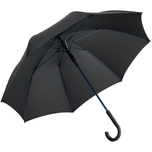 Зонт-трость с цветными спицами Color Style, синий с черной ручко 8