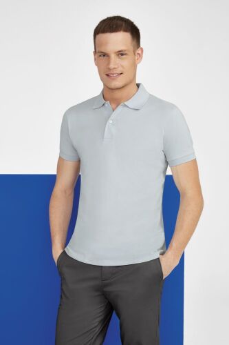 Рубашка поло мужская Perfect Men 180 серый меланж, размер XL 4