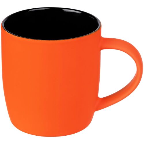 Набор Color Block: кружка и ручка, оранжевый с черным 4