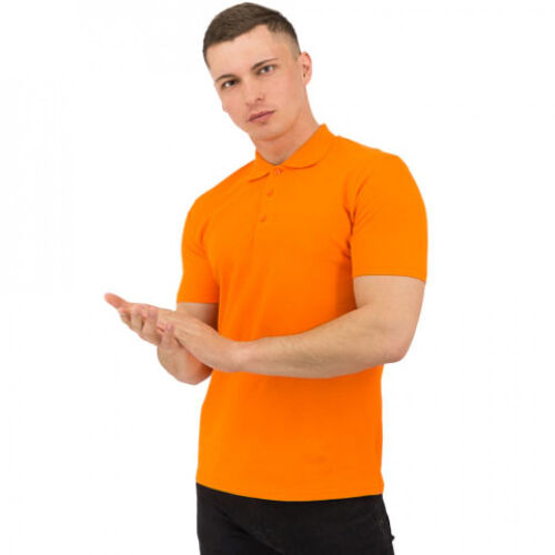 Рубашка поло Rock, мужская (оранжевая, L) 1