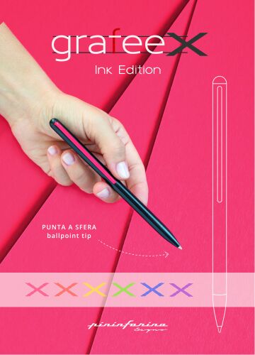 Шариковая ручка Pininfarina GrafeeX с красным клипом 7