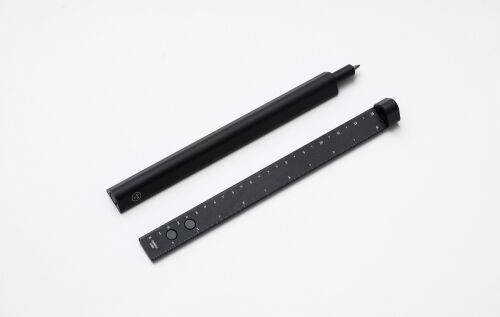 НАБОР 2 в 1: Шариковая ручка и линейка SLIDE BLACK 8