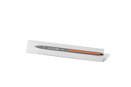 Шариковая ручка Pininfarina GrafeeX с оранжевым клипом 3