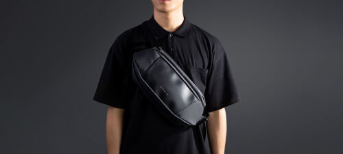 Наплечная сумка FlipSling 32х16х10 см, черная 13