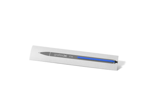 Шариковая ручка Pininfarina GrafeeX с синим клипом в чехле из пе 4
