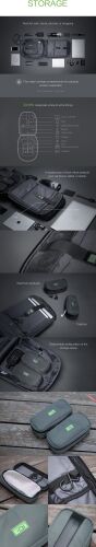 Рюкзак ClickPack Pro 46х34х16 см, комбинированный черный/серый 8