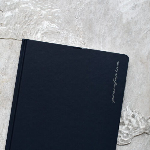 Тетрадь Pininfarina Stone Paper черная 14х21см каменная бумага,  3