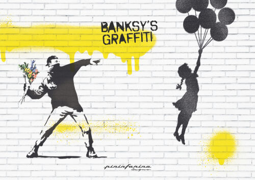 Тетрадь Pininfarina Stone Paper Banksy Улетающая девочка 14х21см 7