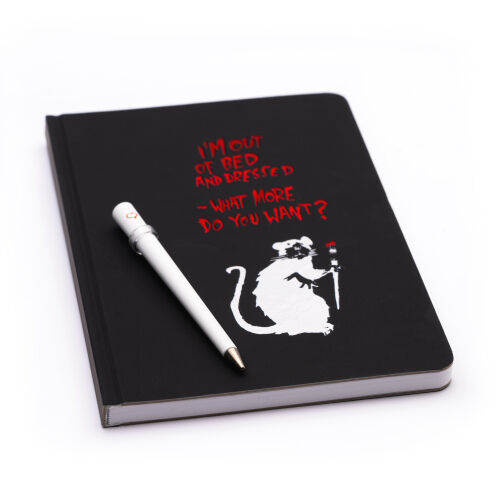 Набор Pininfarina Banksy Крыса: вечная ручка Primina и тетрадь 1 1