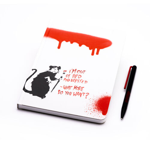 Набор Pininfarina Banksy Крыса: шариковая ручка GrafeeX и тетрад 8