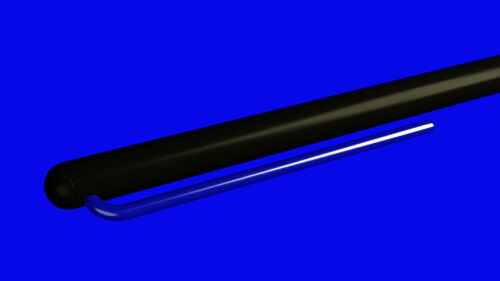 Шариковая ручка Pininfarina GrafeeX с синим клипом в чехле из пе 9
