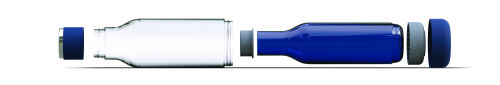 Термобутылка INNER PEACE, 500 мл, полупрозрачная синяя 3