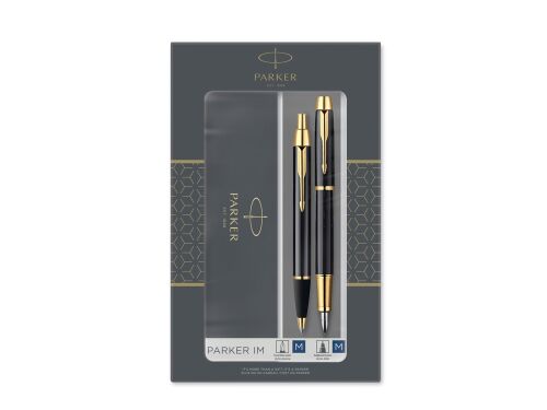 Набор Parker «IM Core Black GT»: ручка шариковая, ручка перьевая 1