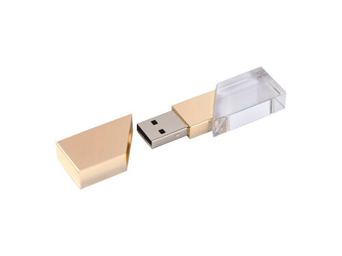 USB 2.0- флешка на 512 Мб кристалл в металле 2
