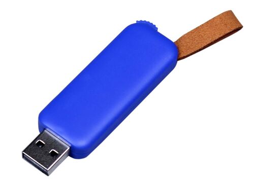 USB 3.0- флешка промо на 128 Гб прямоугольной формы, выдвижной м 1