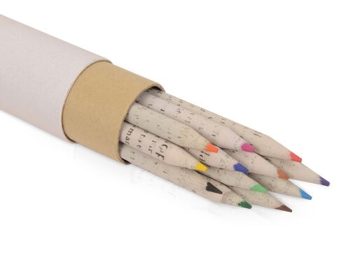 Набор цветных карандашей из "газетной бумаги" в тубе «News» 3
