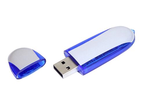 USB 2.0- флешка промо на 64 Гб овальной формы 2