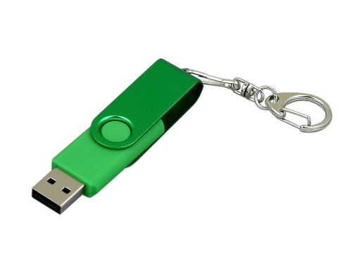 USB 3.0- флешка промо на 128 Гб с поворотным механизмом и одното 2