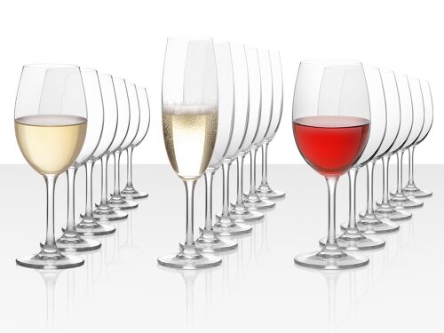 Подарочный набор бокалов для красного, белого и игристого вина « 8