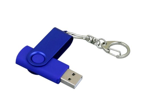 USB 2.0- флешка промо на 16 Гб с поворотным механизмом и однотон 3