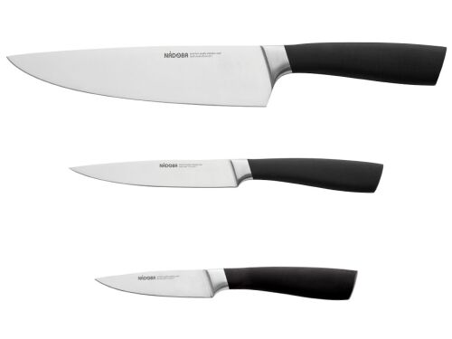 Набор из 3 кухонных ножей в универсальном блоке «UNA» 6