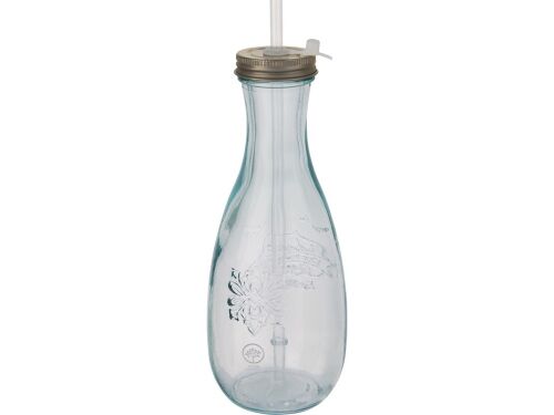 Бутылка с соломинкой «Polpa» из переработанного стекла 6