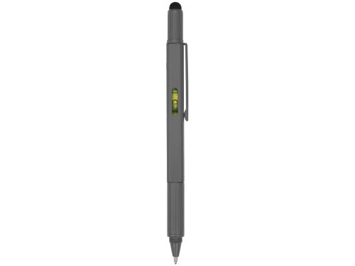 Ручка-стилус металлическая шариковая «Tool» с уровнем и отвертко 5