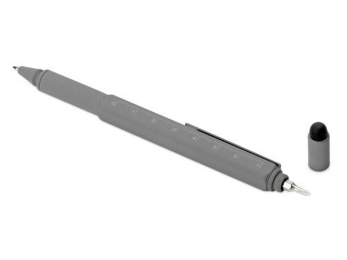 Ручка-стилус металлическая шариковая «Tool» с уровнем и отвертко 2