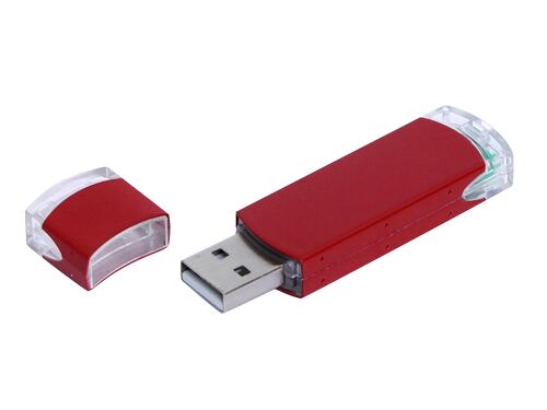 USB 2.0- флешка промо на 32 Гб прямоугольной классической формы 1