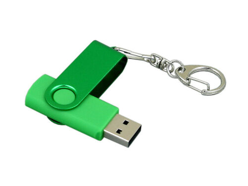 USB 3.0- флешка промо на 64 Гб с поворотным механизмом и однотон 3