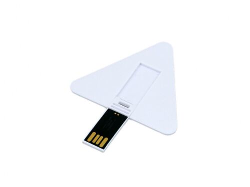 USB 2.0- флешка на 8 Гб в виде пластиковой карточки треугольной  1