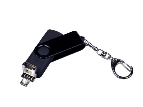 USB 3.0/micro USB/Type-C - флешка на 32 Гб 3-в-1 с поворотным ме 3