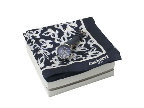 Подарочный набор: часы наручные женские, шелковый платок 1