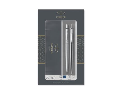 Набор Parker «Jotter Core Stainless Steel CT» ручка шариковая, к 1