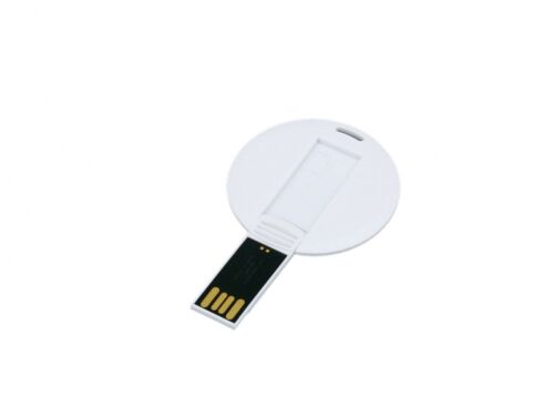 USB 2.0- флешка на 16 Гб в виде пластиковой карточки круглой фор 2