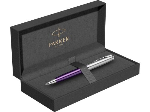 Ручка шариковая Parker «Sonnet Essentials Violet SB Steel CT» 4
