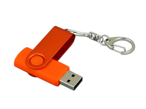 USB 2.0- флешка промо на 8 Гб с поворотным механизмом и однотонн 3