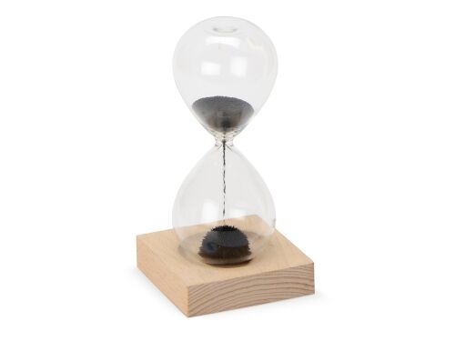 Песочные магнитные часы на деревянной подставке «Infinity» 1