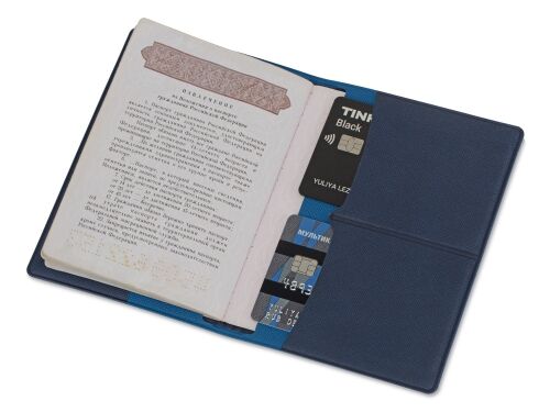Обложка для паспорта с RFID защитой отделений для пластиковых ка 2