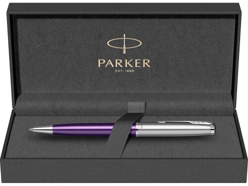 Ручка шариковая Parker «Sonnet Essentials Violet SB Steel CT» 5