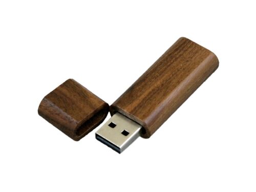 USB 2.0- флешка на 16 Гб эргономичной прямоугольной формы с окру 2
