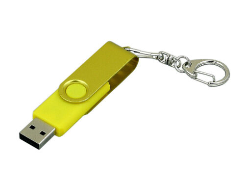 USB 3.0- флешка промо на 32 Гб с поворотным механизмом и однотон 2