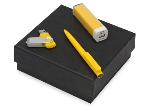 Подарочный набор On-the-go с флешкой, ручкой и зарядным устройст 8