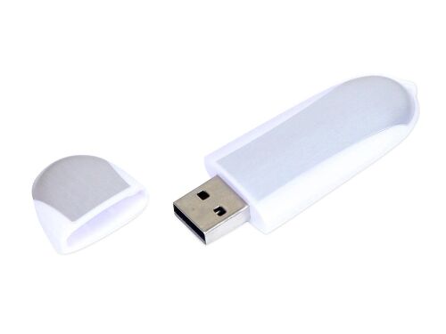 USB 2.0- флешка промо на 16 Гб овальной формы 2