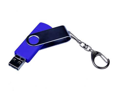 USB 2.0/micro USB/Type-C- флешка на 64 Гб c поворотным механизмо 2